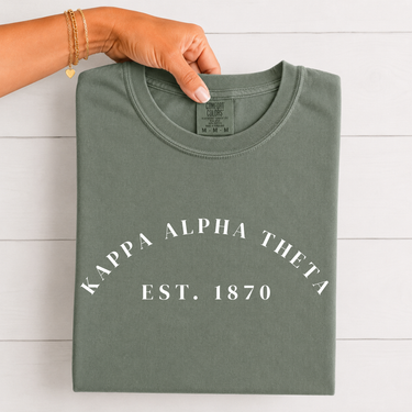 Kappa Alpha Theta White Established T-Shirt
