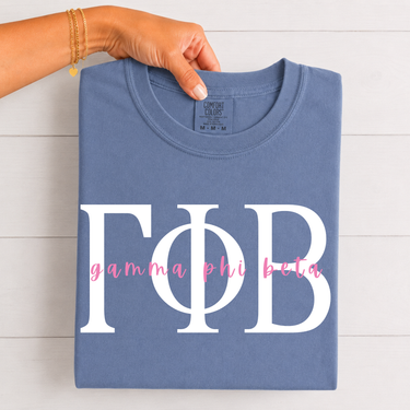Gamma Phi Beta Classic Letters T-Shirt