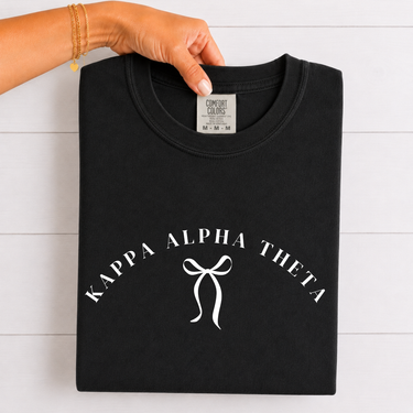 Kappa Alpha Theta White Ribbon T-Shirt