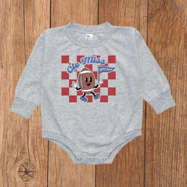 Retro Ole Miss Bubble Romper