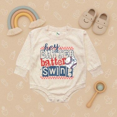 Hey Batter Batter Swing Bubble Romper