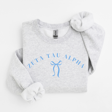 Zeta Tau Alpha Blue Ribbon Sweater