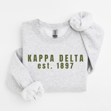 Kappa Delta Green Collegiate Sweater