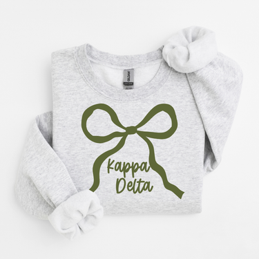 Kappa Delta Green Bow Sweater