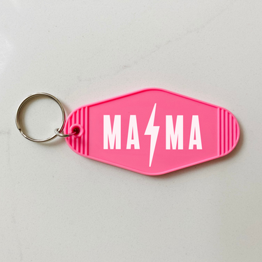 Lightning Mama Motel Keychain with Tassel