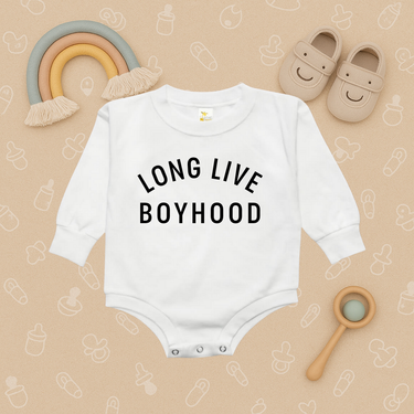 Long Live Boyhood Bubble Romper