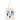 Alpha Delta Pi Blue and White Letters Tote Bag