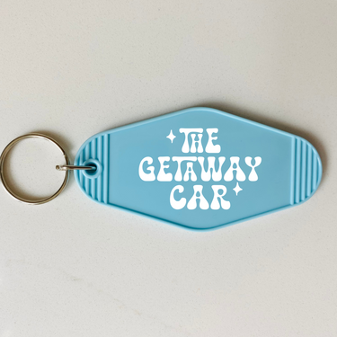 The Getaway Car Motel Keychain with Tassel