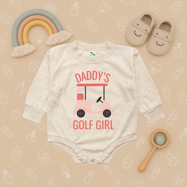 Daddy's Golf Girl Bubble Romper