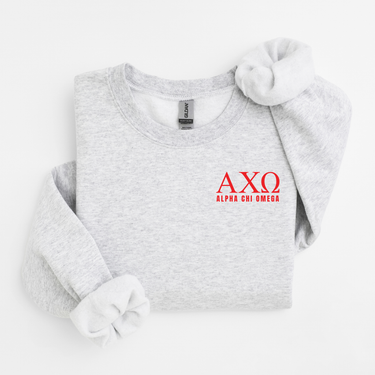 Alpha Chi Omega Scarlet Letters Sweater