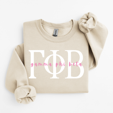 Gamma Phi Beta Classic Letters Sweater