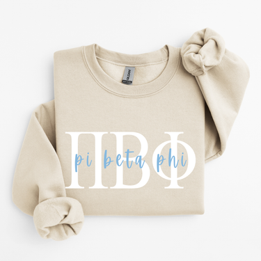 Pi Beta Phi Classic Letters Sweater