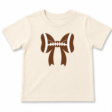 Football Bow Toddler T-Shirt