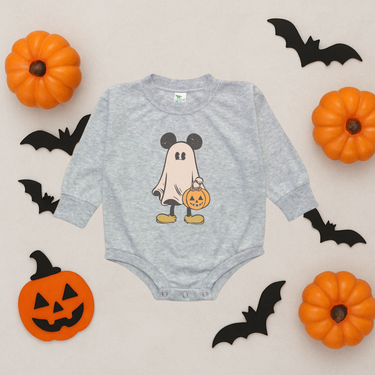Ghost Mouse Disney Ears Bubble Romper