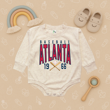 Atlanta Baseball Bubble Romper