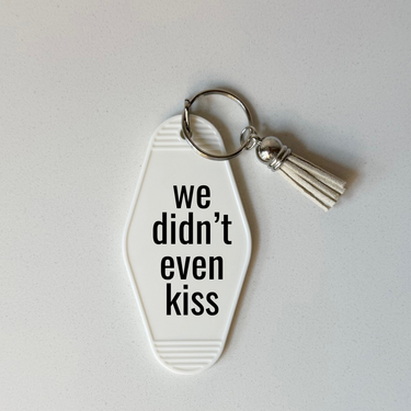 We Didn't Even Kiss Motel Keychain with Tassel