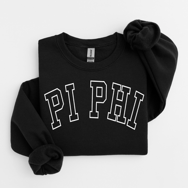 Pi Beta Phi White Varsity Letters Sweater