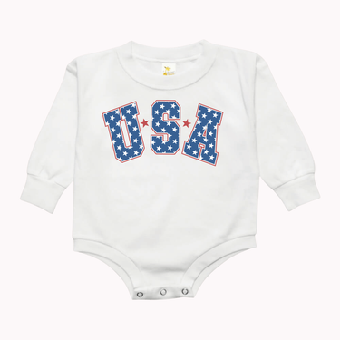 USA Stars Bubble Romper