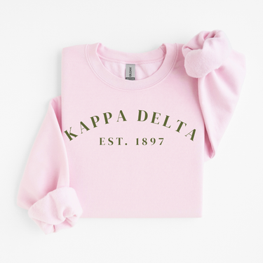Kappa Delta Green Established Sweater