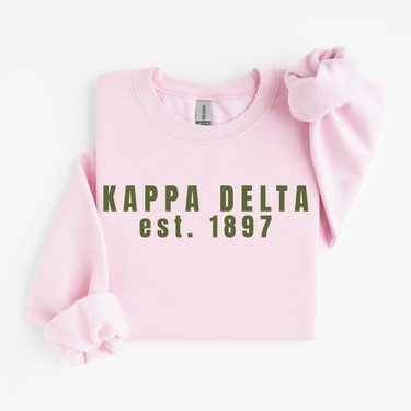 Kappa Delta Green Collegiate Sweater