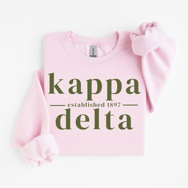 Kappa Delta Green University Sweater