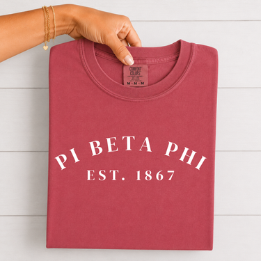 Pi Beta Phi White Established T-Shirt