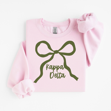 Kappa Delta Green Bow Sweater