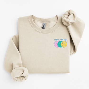 Alpha Delta Pi Smiley Face Sweater