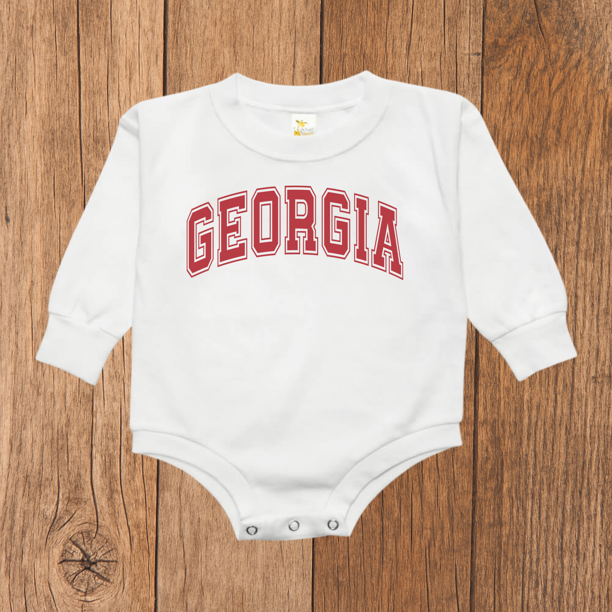 Georgia Varsity Letters Bubble Romper