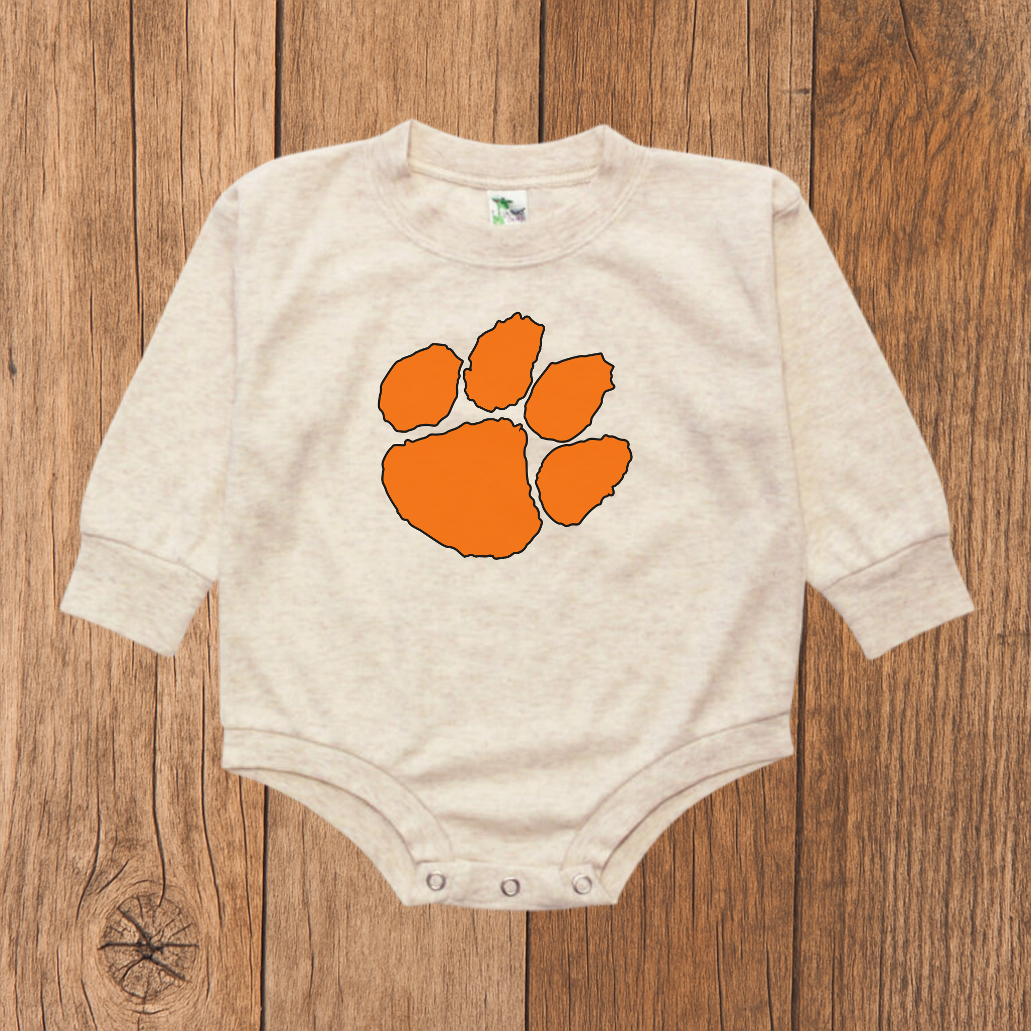 Clemson Tiger Paw Bubble Romper
