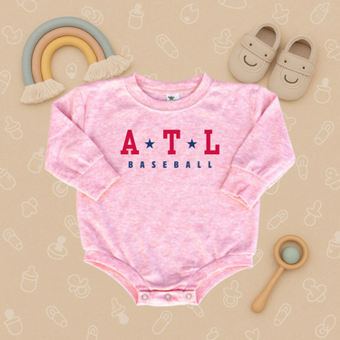 ATL Baseball Bubble Romper