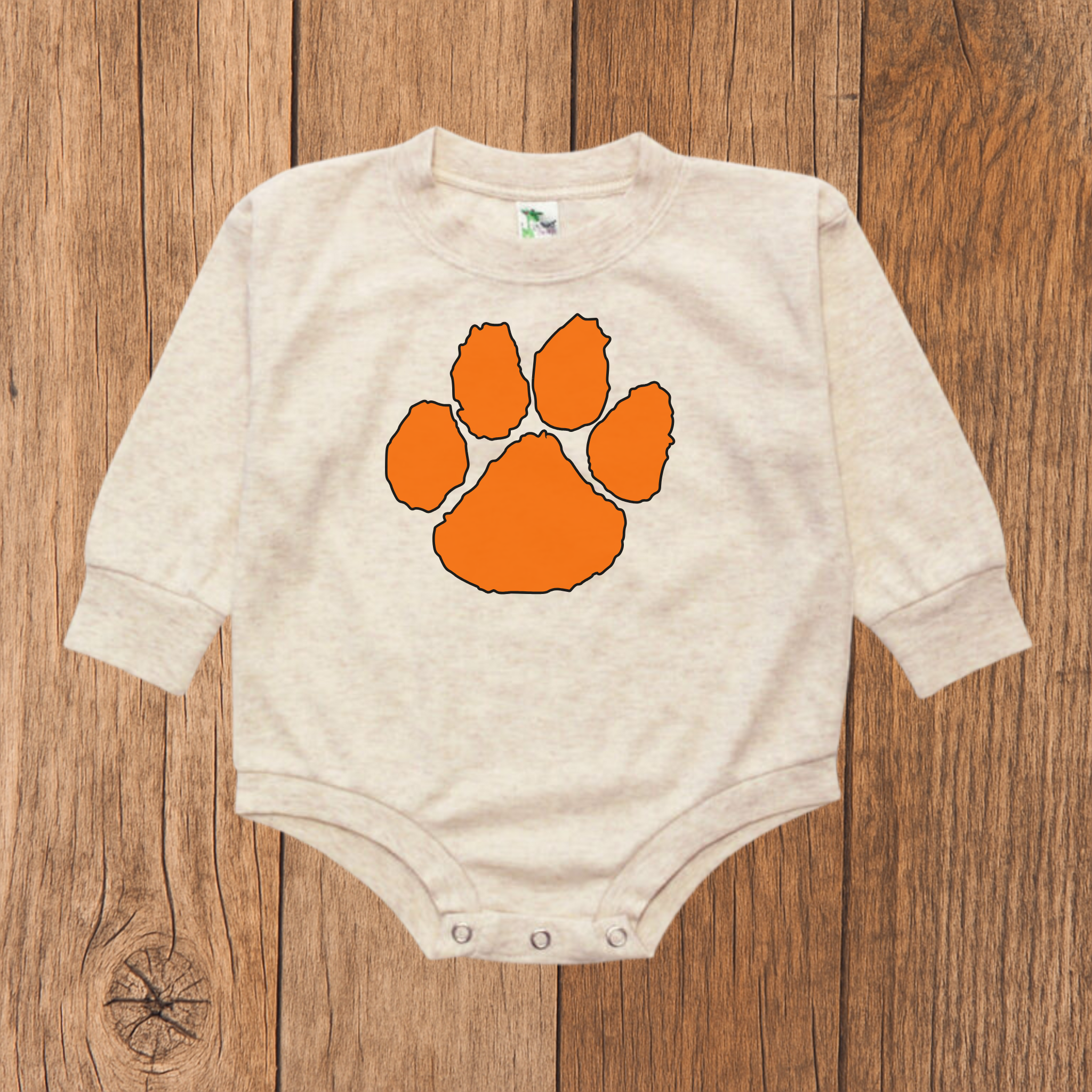 Clemson Tiger Paw Bubble Romper