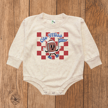 Retro Ole Miss Bubble Romper