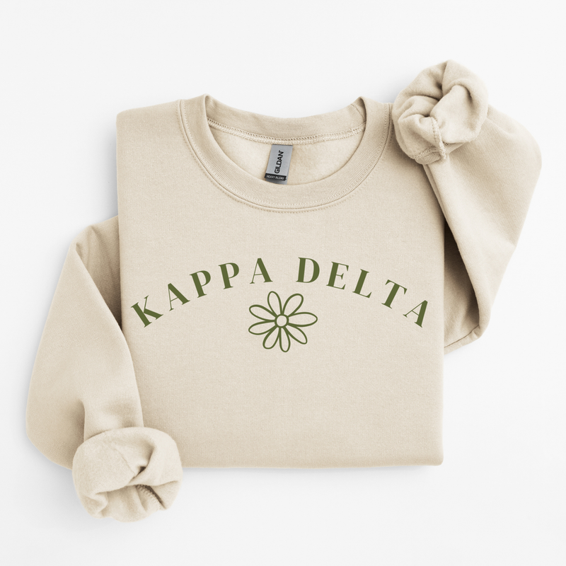 Kappa Delta Green Flower Sweater