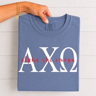 Alpha Chi Omega Classic Letters T-Shirt
