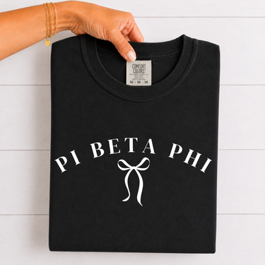 Pi Beta Phi White Ribbon T-Shirt