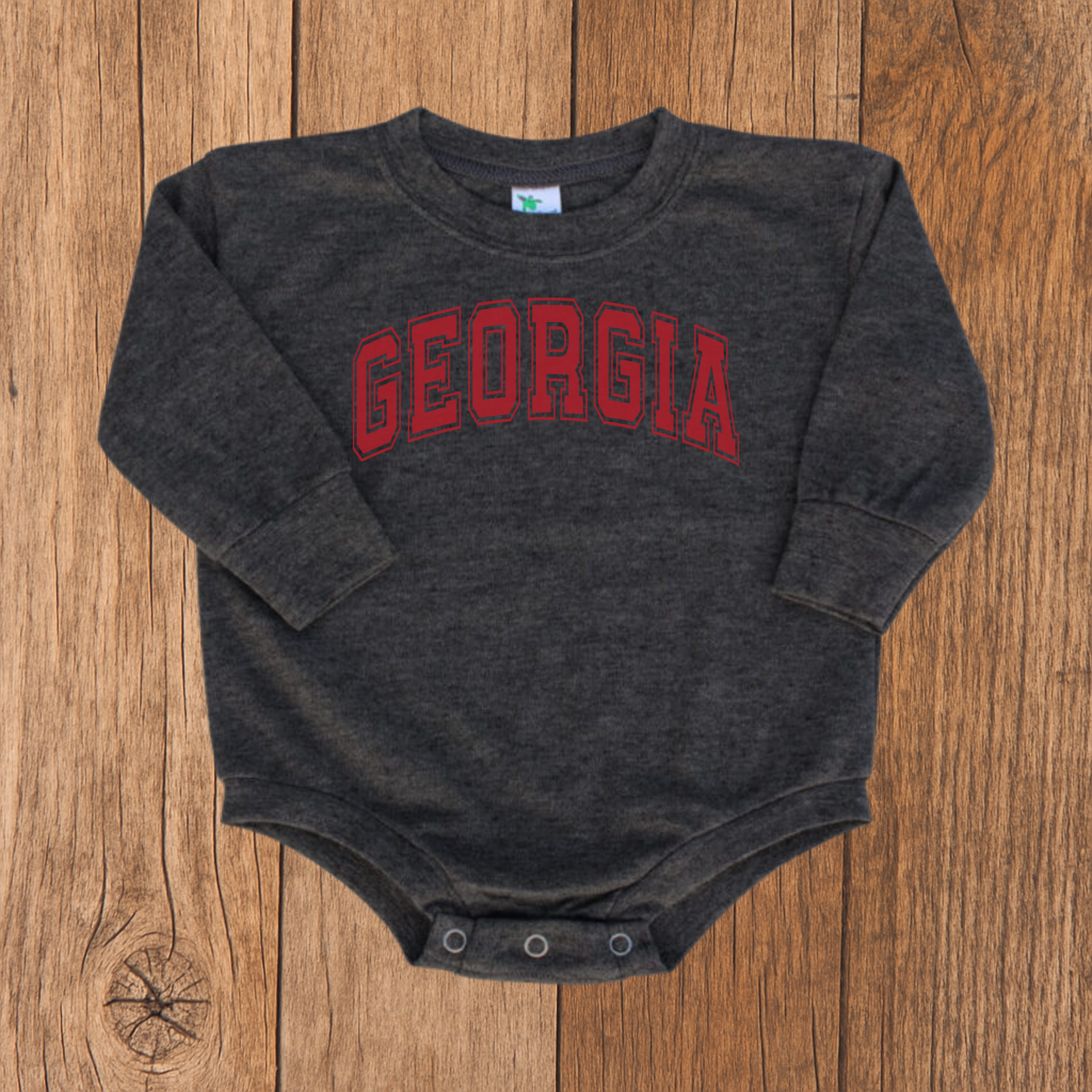 Georgia Varsity Letters Bubble Romper
