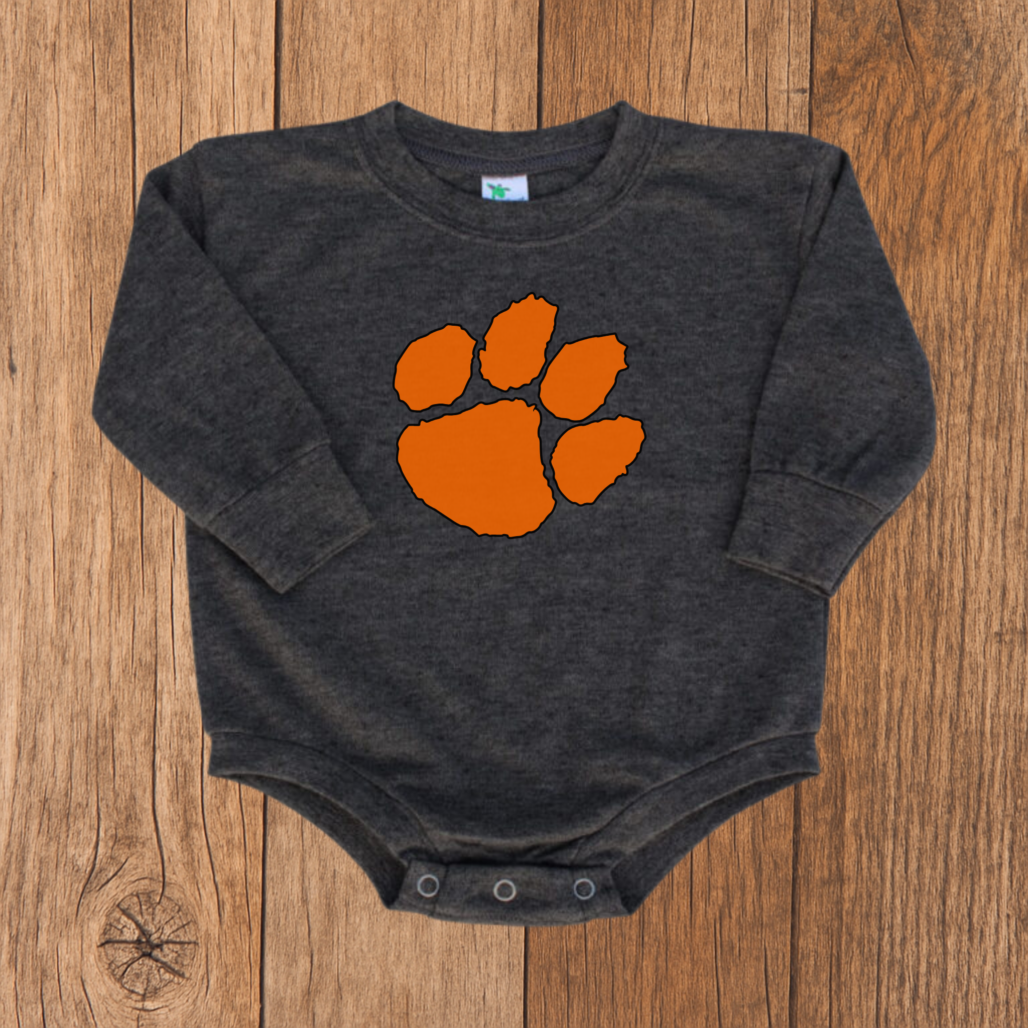 Clemson Tiger Paw Bubble Romper