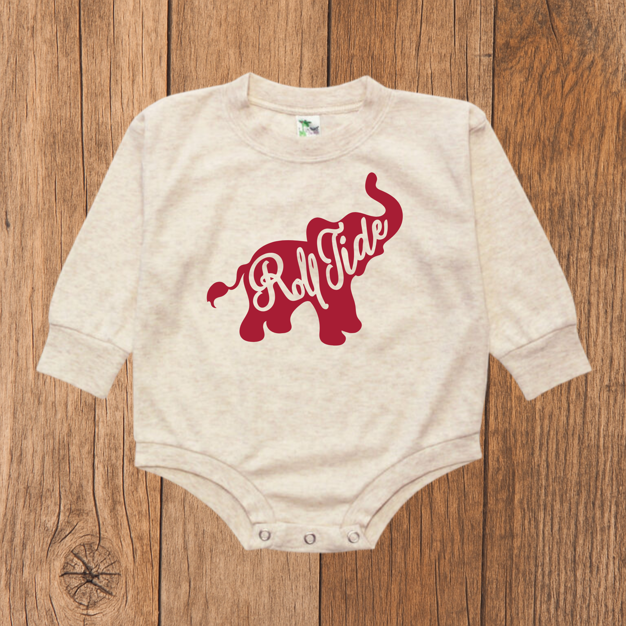 Roll Tide Elephant Bubble Romper