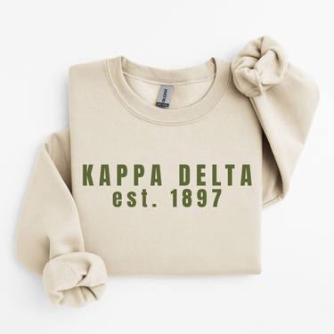 Kappa Delta Green Collegiate Sweater
