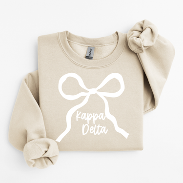 Kappa Delta White Bow Sweater