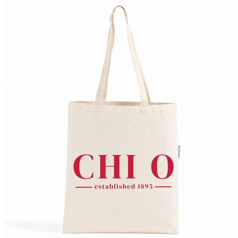 Chi Omega University Tote Bag