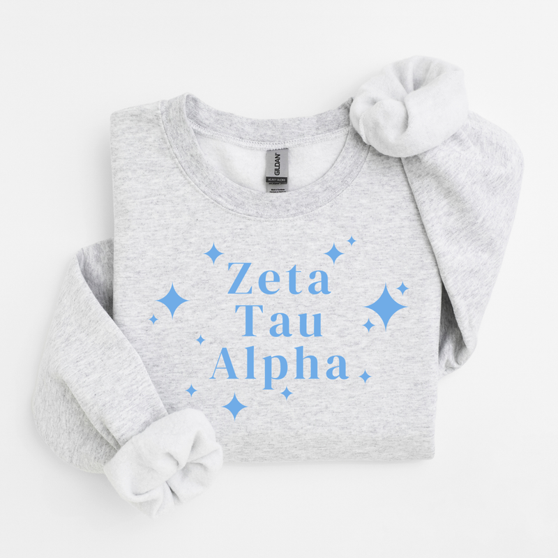 Zeta Tau Alpha Blue Stars Sweater