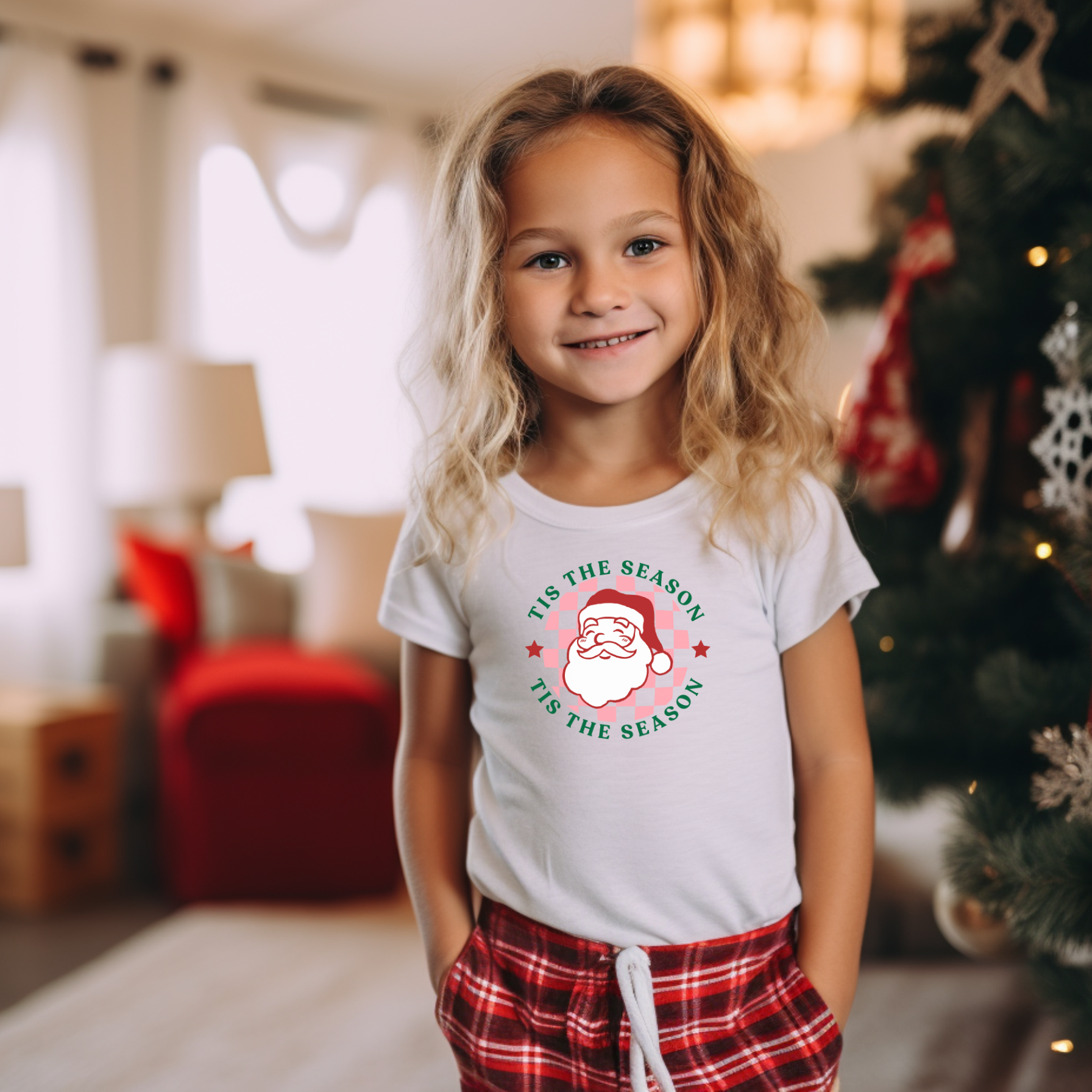 Santa Tis the Season Toddler T-Shirt