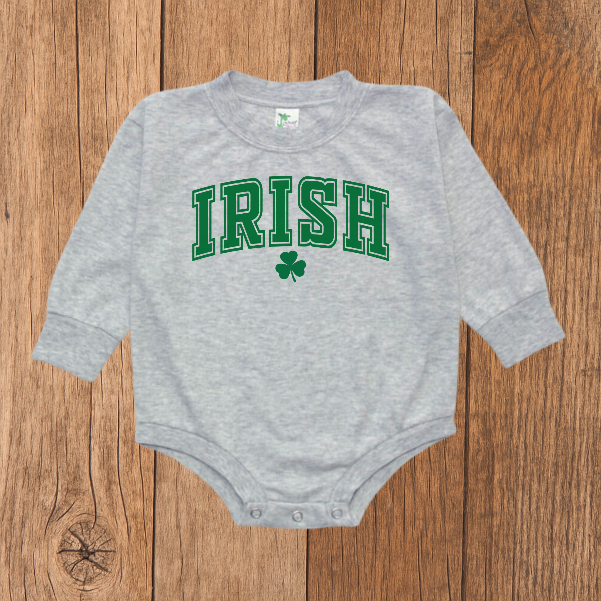 Green Irish Bubble Romper