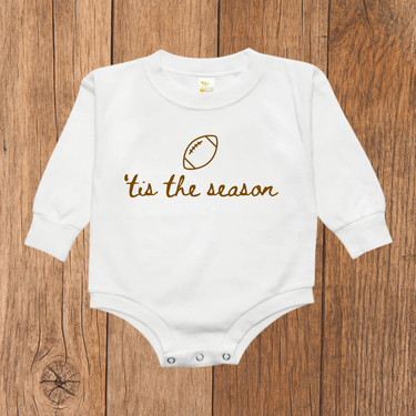 'Tis the Football Season Bubble Romper