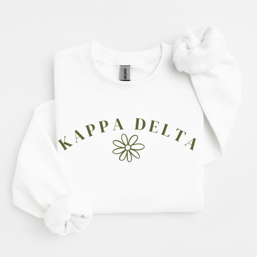 Kappa Delta Green Flower Sweater