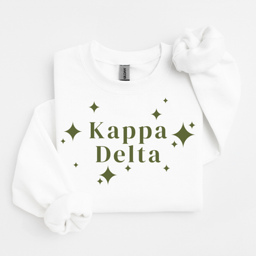 Kappa Delta Green Stars Sweater