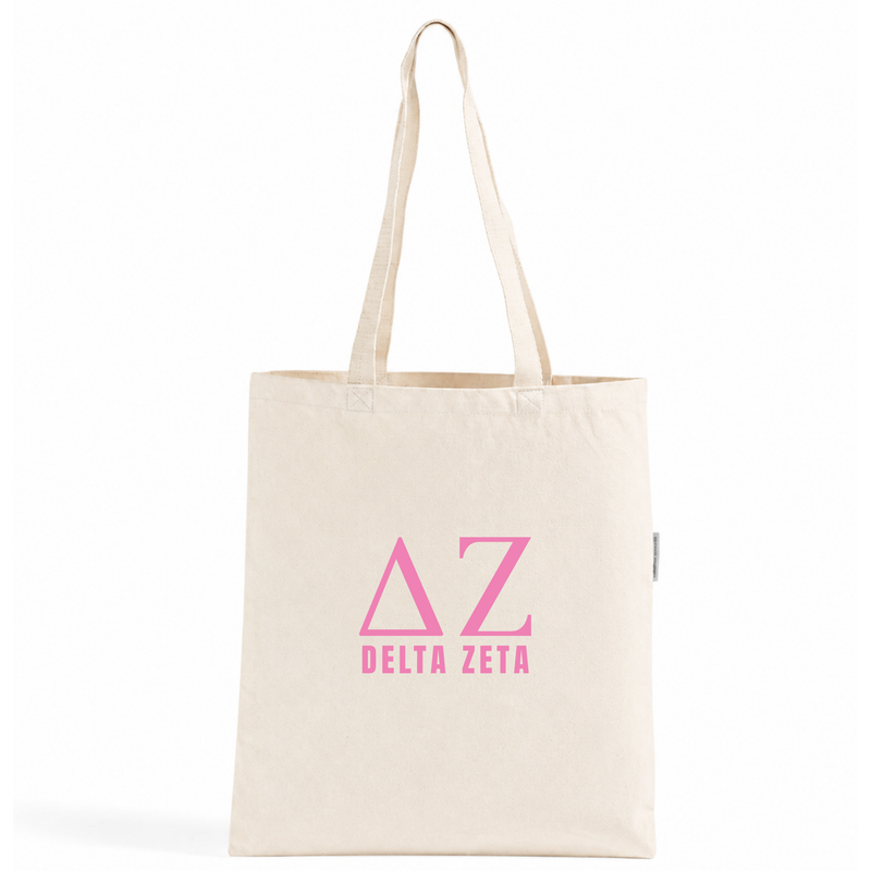 Delta Zeta Letters Tote Bag