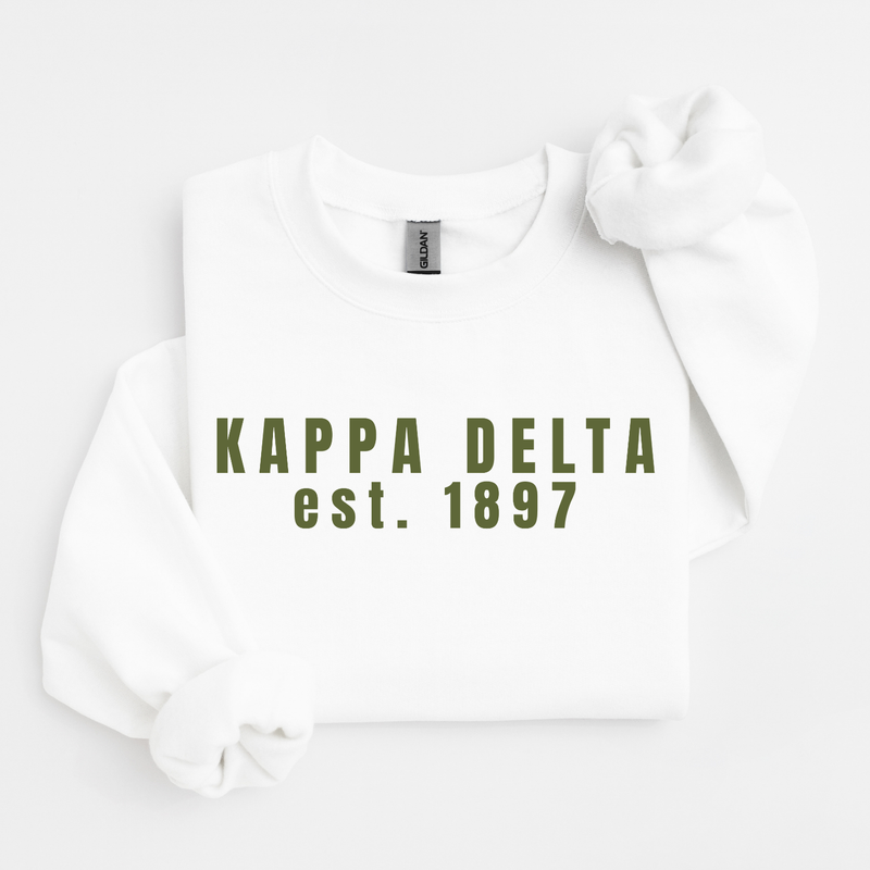 Kappa Delta Green Collegiate Sweater